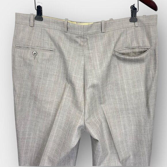 Sid Landen Merit Benchmark Men's 2-Piece Suit‎ Gray 42R Flat Front Pants 38x31 - Picture 9 of 16